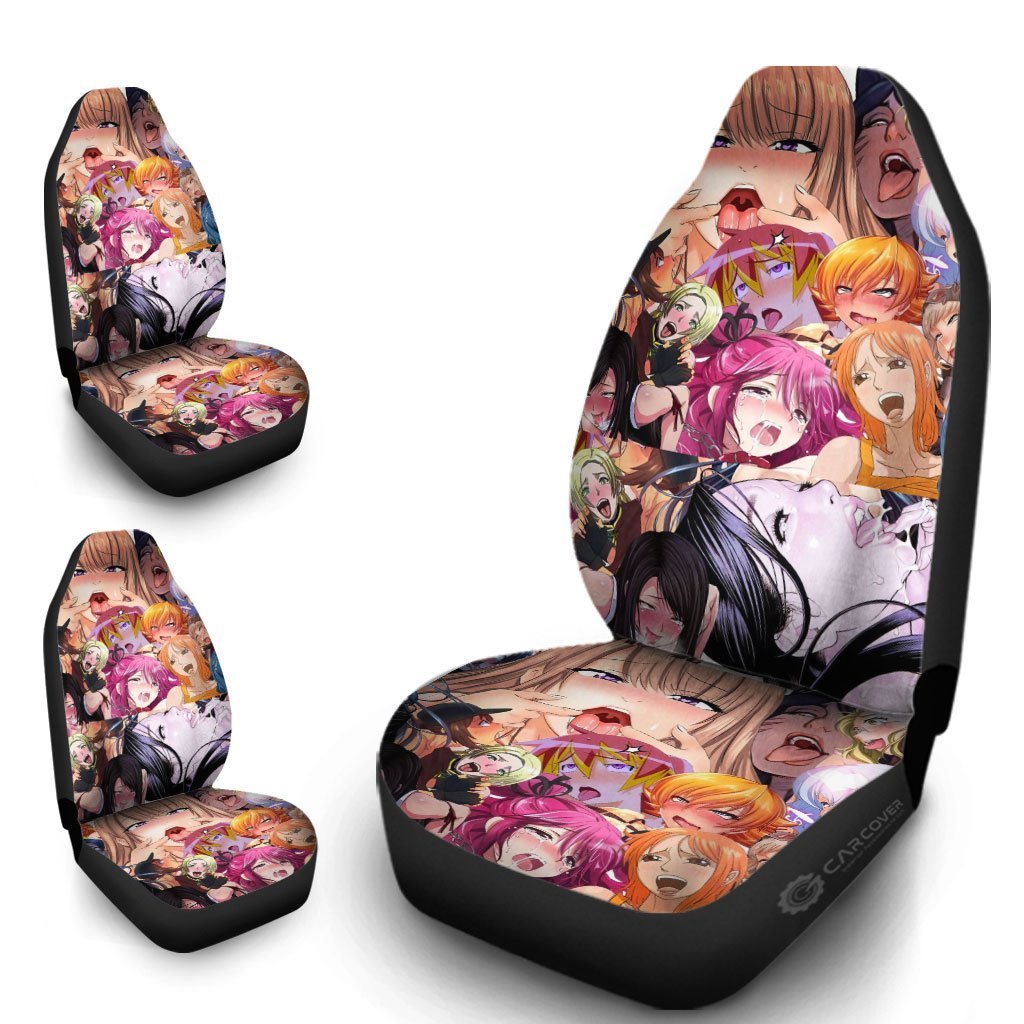 Ahegao Car Seat Covers Custom Pattern Car Interior Accessories - Gearcarcover - 4