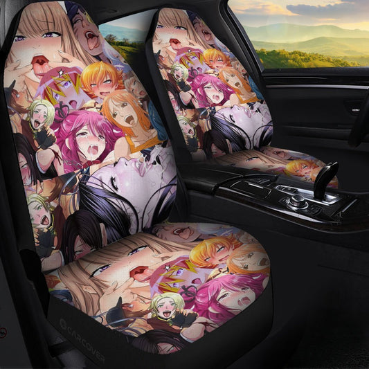 Ahegao Car Seat Covers Custom Pattern Car Interior Accessories - Gearcarcover - 1