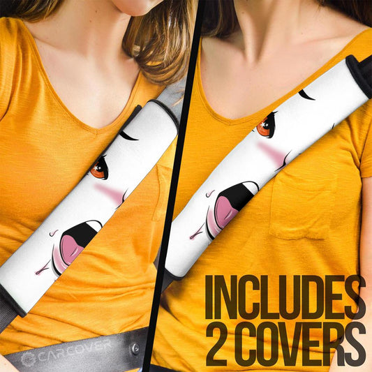 Ahegao Face Seat Belt Covers Custom Ahegao Car Accessories - Gearcarcover - 2