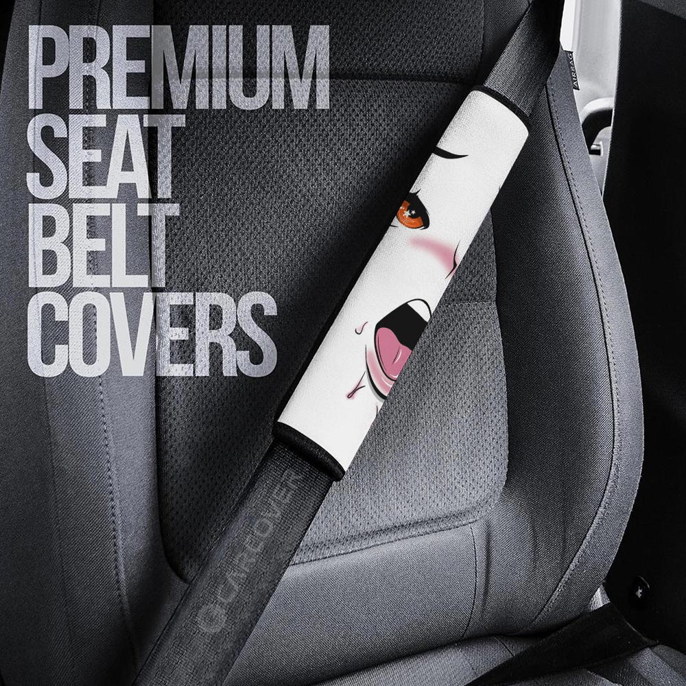 Ahegao Face Seat Belt Covers Custom Ahegao Car Accessories - Gearcarcover - 3