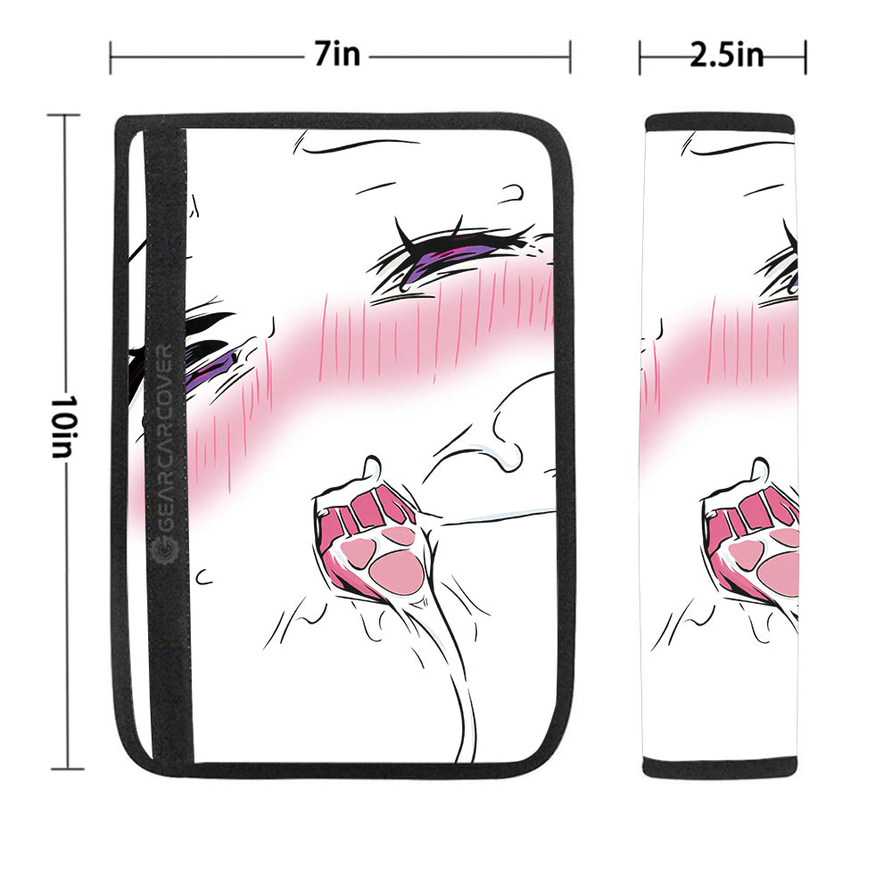 Ahegao Face Seat Belt Covers Custom Ahegao Car Accessories - Gearcarcover - 1
