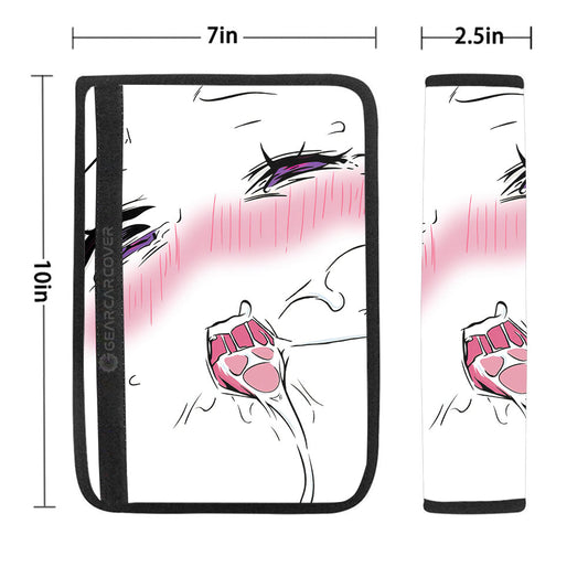 Ahegao Face Seat Belt Covers Custom Ahegao Car Accessories - Gearcarcover - 1