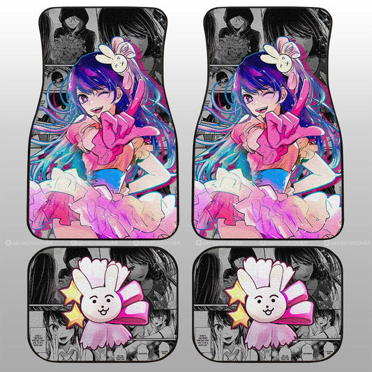 Ai Hoshino Car Floor Mats Custom Anime Car Accessories - Gearcarcover - 1