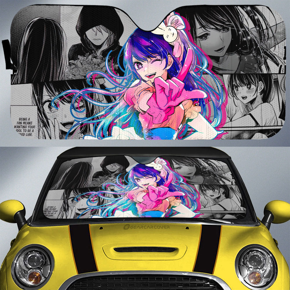 Ai Hoshino Car Sunshade Custom Anime Car Accessories - Gearcarcover - 1