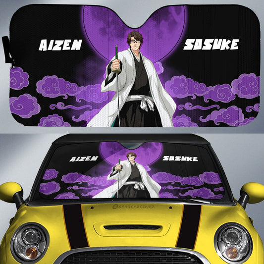 Aizen Sosuke Car Sunshade Custom Anime Bleach Car Accessories - Gearcarcover - 1