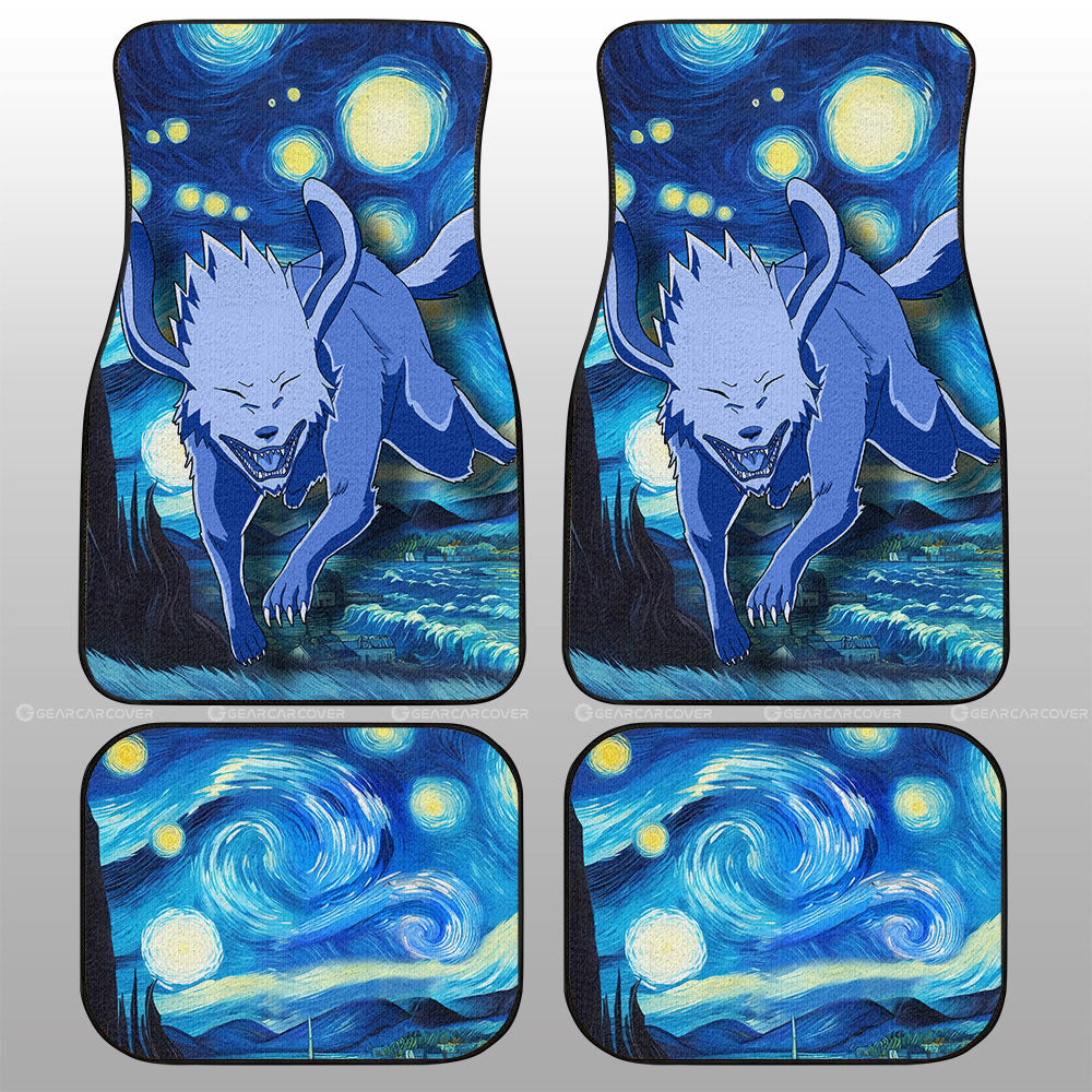 Akamaru Car Floor Mats Custom Starry Night Styles - Gearcarcover - 1