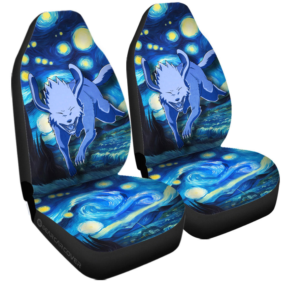 Akamaru Car Seat Covers Custom Starry Night Styles - Gearcarcover - 3