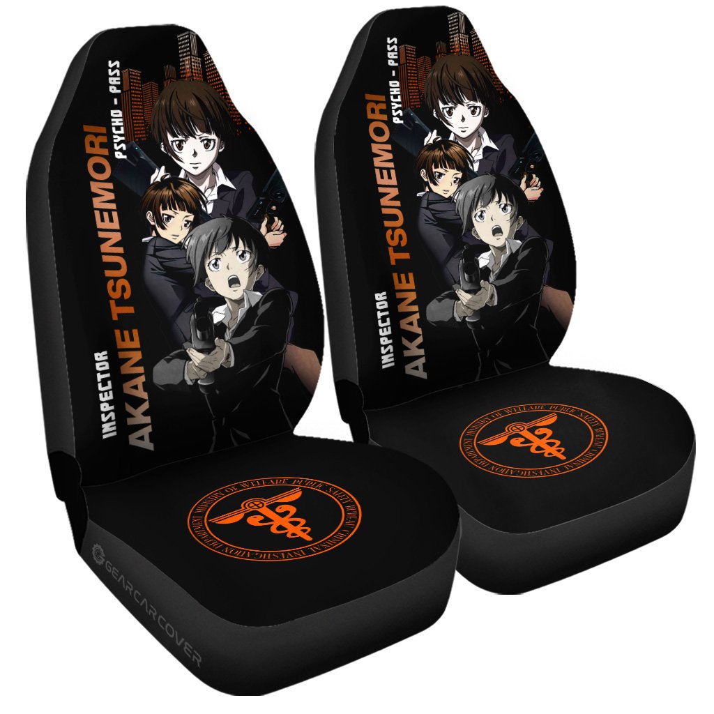 Akane Tsunemori Car Seat Covers Custom Psycho-Pass Car Accessories - Gearcarcover - 3