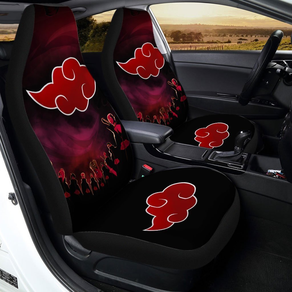 Akatsuki Clan Car Seat Covers Custom Anime Car Accessories - Gearcarcover - 1
