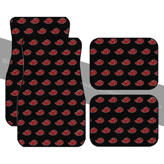 Akatsuki Cloud Car Floor Mats Custom Anime Car Accessories - Gearcarcover - 1