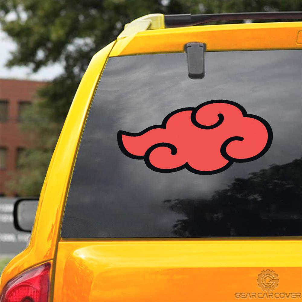 Akatsuki Cloud Car Sticker Custom Anime Car Accessories - Gearcarcover - 3