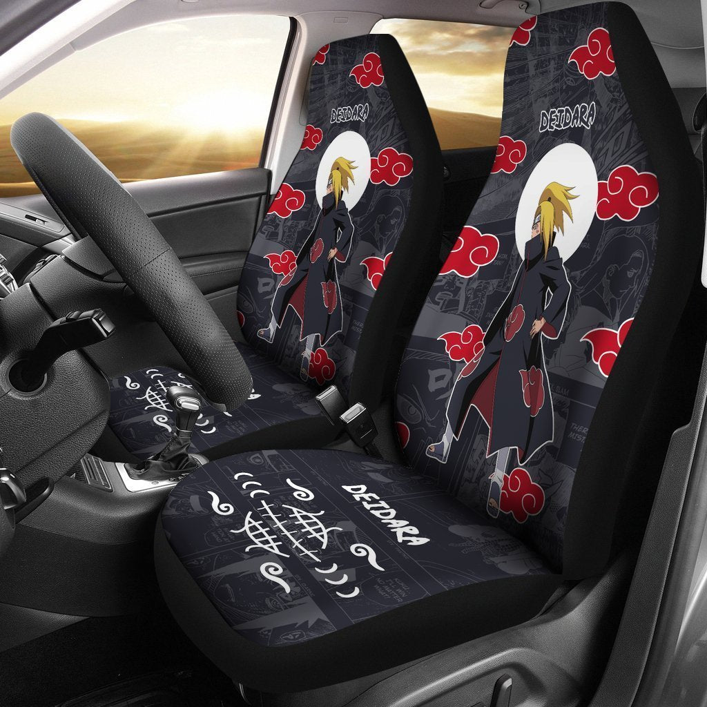 Akatsuki Deidara Car Seat Covers Custom Anime Car Accessories - Gearcarcover - 1