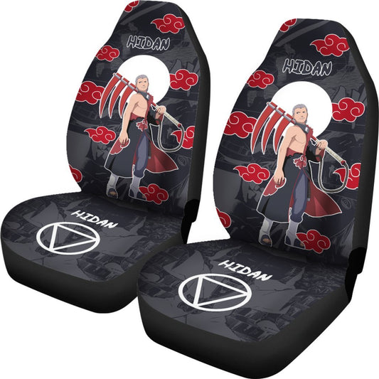 Akatsuki Hidan Car Seat Covers Custom Anime Car Interior Accessories - Gearcarcover - 2