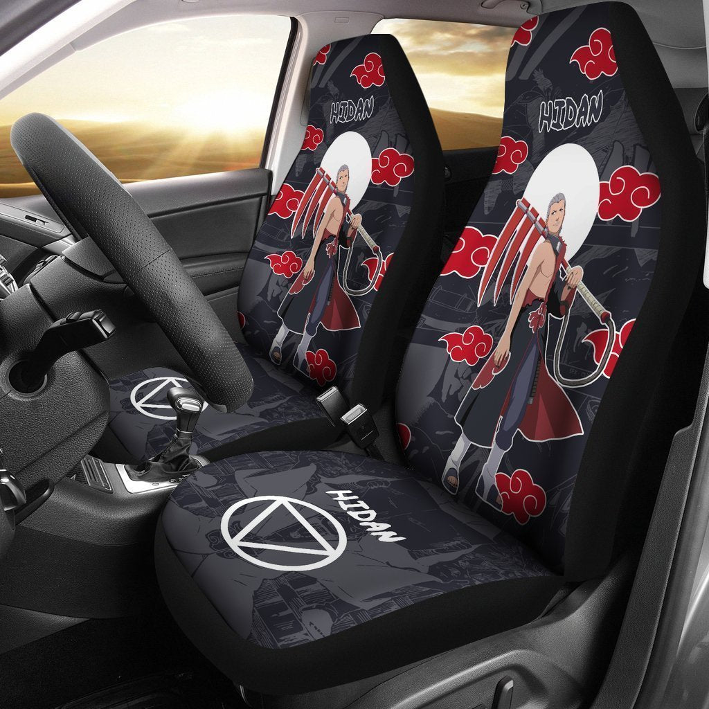 Akatsuki Hidan Car Seat Covers Custom Anime Car Interior Accessories - Gearcarcover - 1