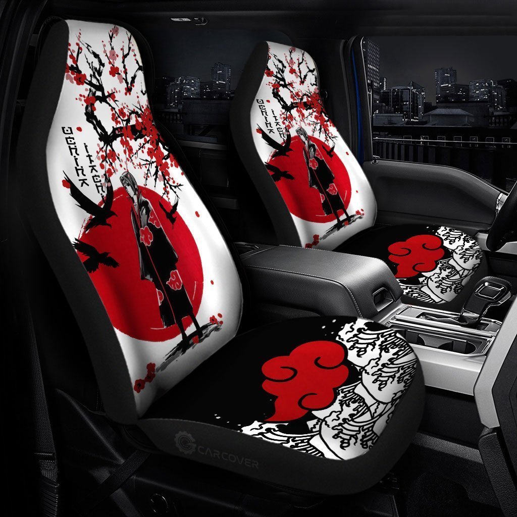 Akatsuki Itachi Car Seat Covers Custom Japan Style Anime Car Accessories - Gearcarcover - 1