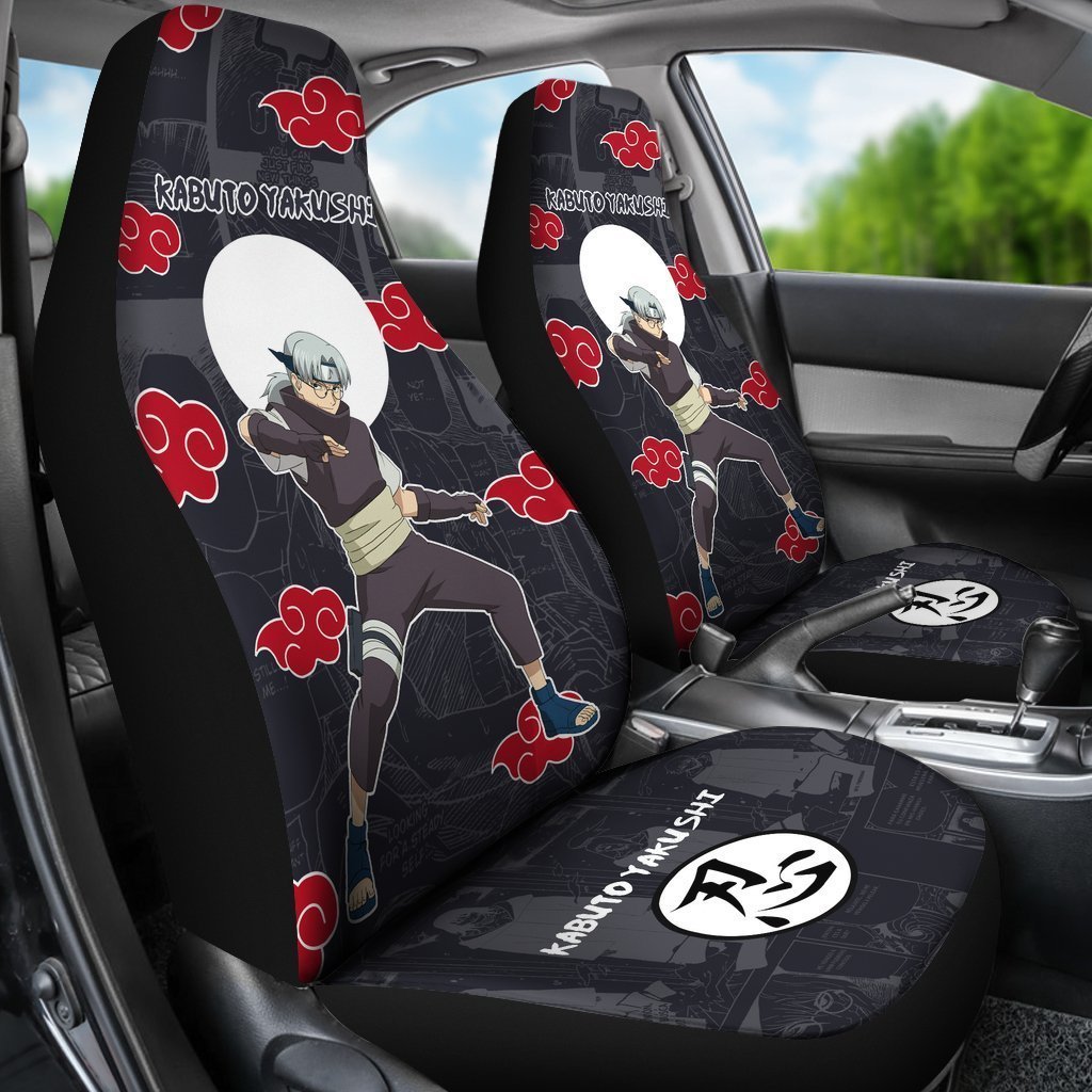 Akatsuki Kabuto Car Seat Covers Custom Anime Car Accessories - Gearcarcover - 3