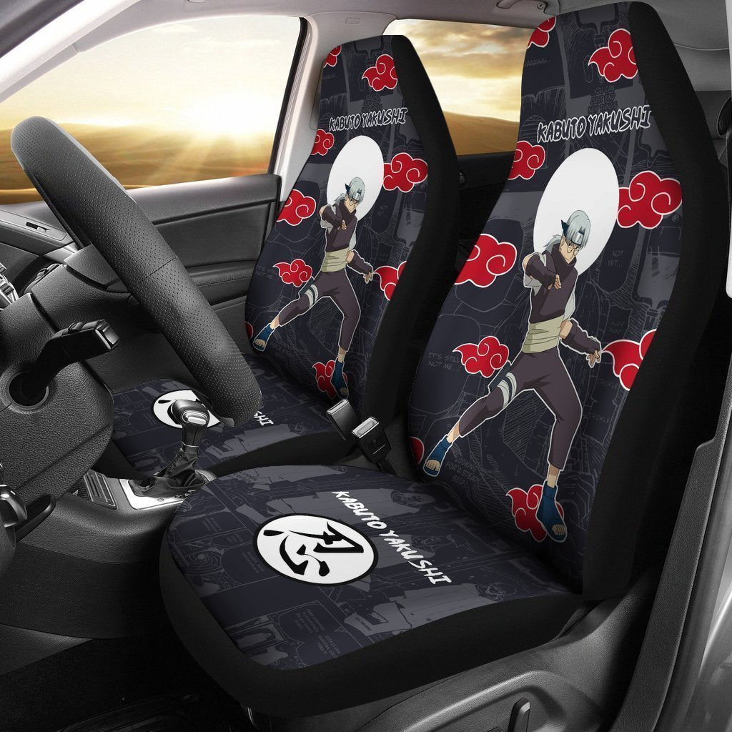 Akatsuki Kabuto Car Seat Covers Custom Anime Car Accessories - Gearcarcover - 1