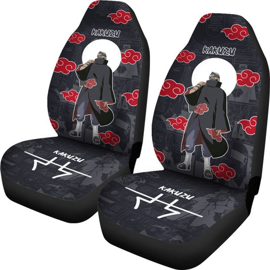 Akatsuki Kakuzu Car Seat Covers Custom Anime Car Accessories - Gearcarcover - 2