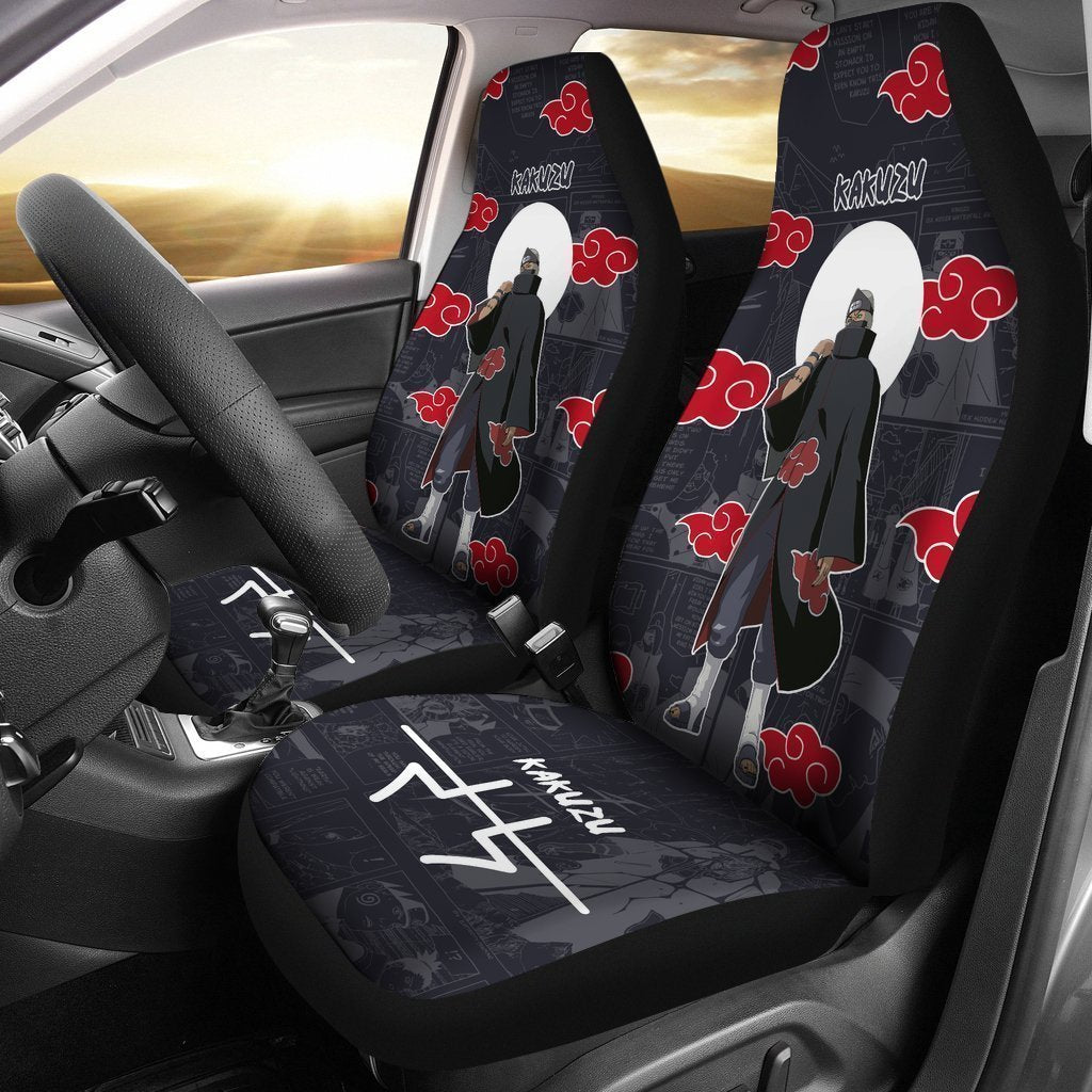 Akatsuki Kakuzu Car Seat Covers Custom Anime Car Accessories - Gearcarcover - 1
