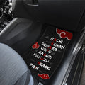 Akatsuki Member Names Car Floor Mats Custom Anime Car Accessories - Gearcarcover - 4