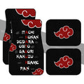 Akatsuki Member Names Car Floor Mats Custom Anime Car Accessories - Gearcarcover - 1