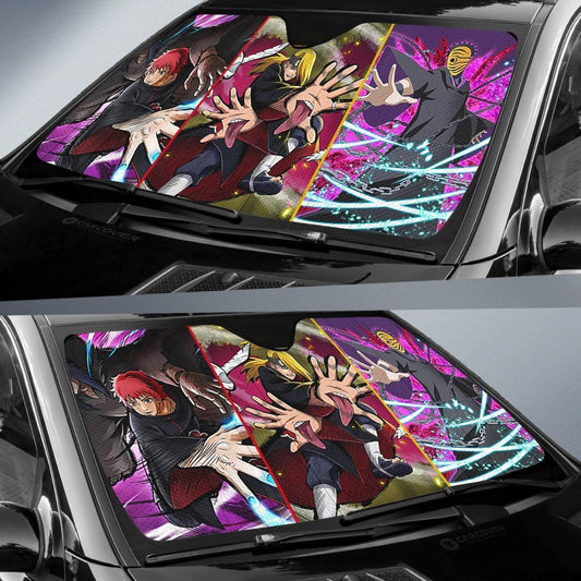 Akatsuki Members Car Sunshade Custom Anime Car Accessories - Gearcarcover - 2