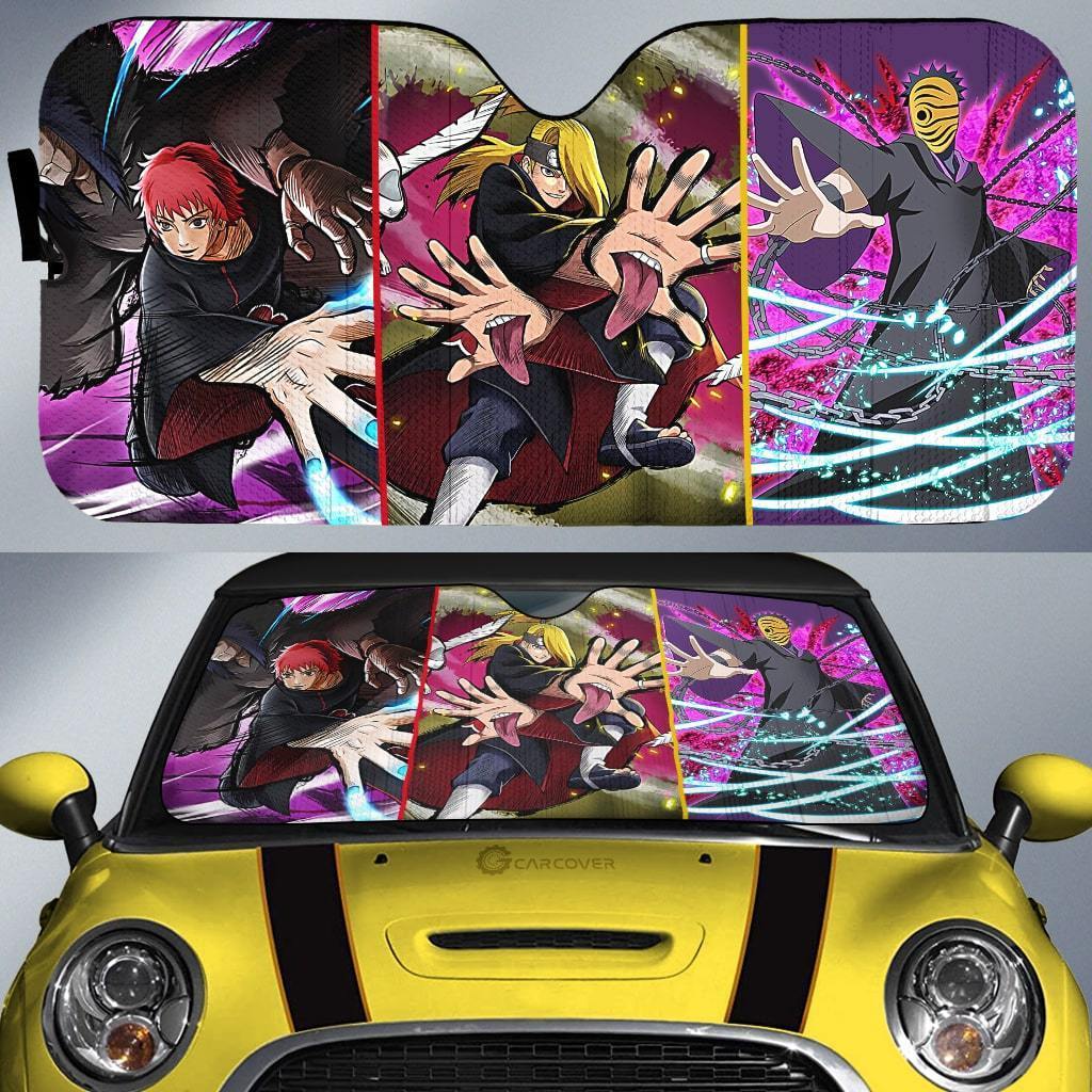 Akatsuki Members Car Sunshade Custom Anime Car Accessories - Gearcarcover - 1