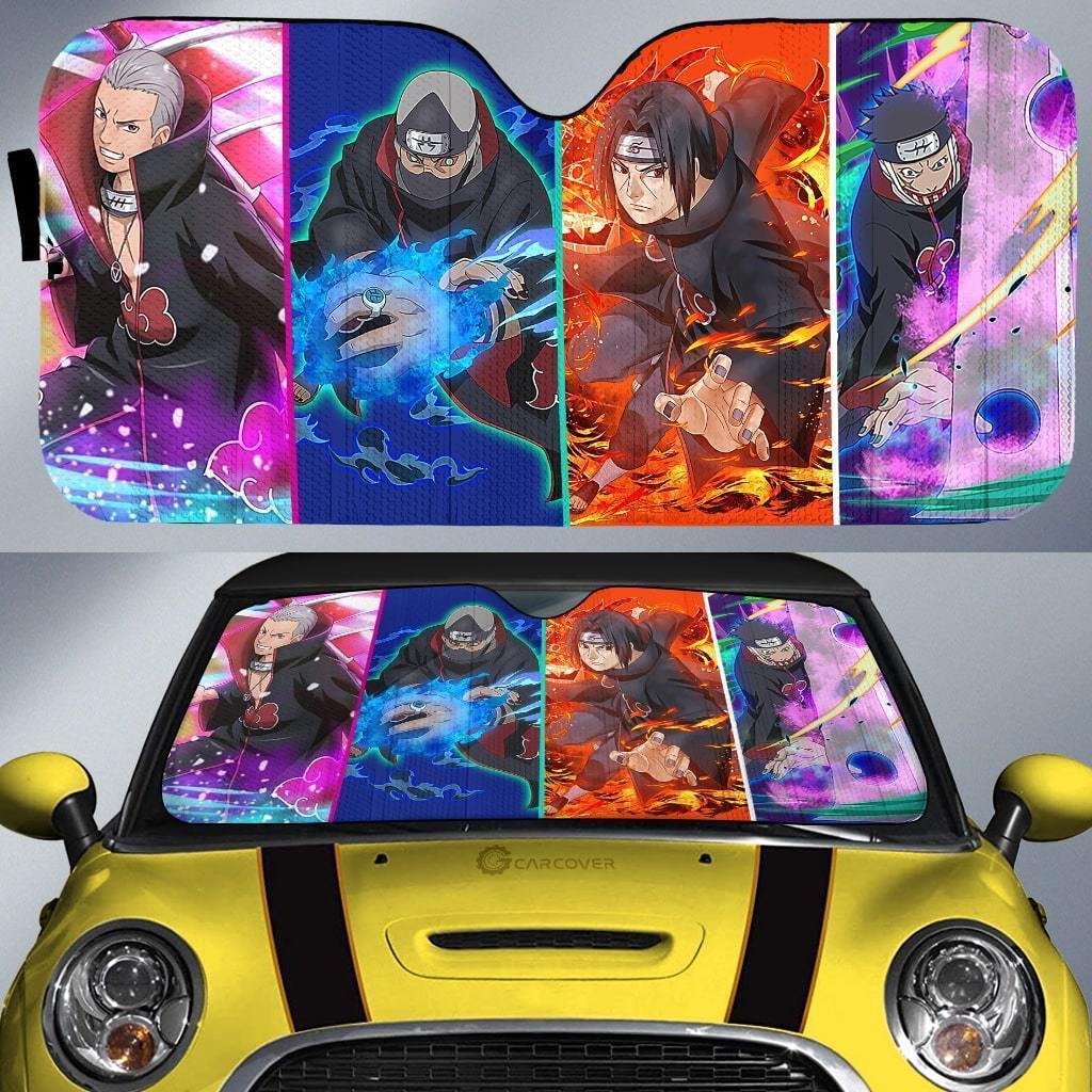 Akatsuki Members Car Sunshade Custom Anime Car Interior Accessories - Gearcarcover - 1