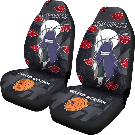 Akatsuki Obito Car Seat Covers Custom Anime Car Interior Accessories - Gearcarcover - 2