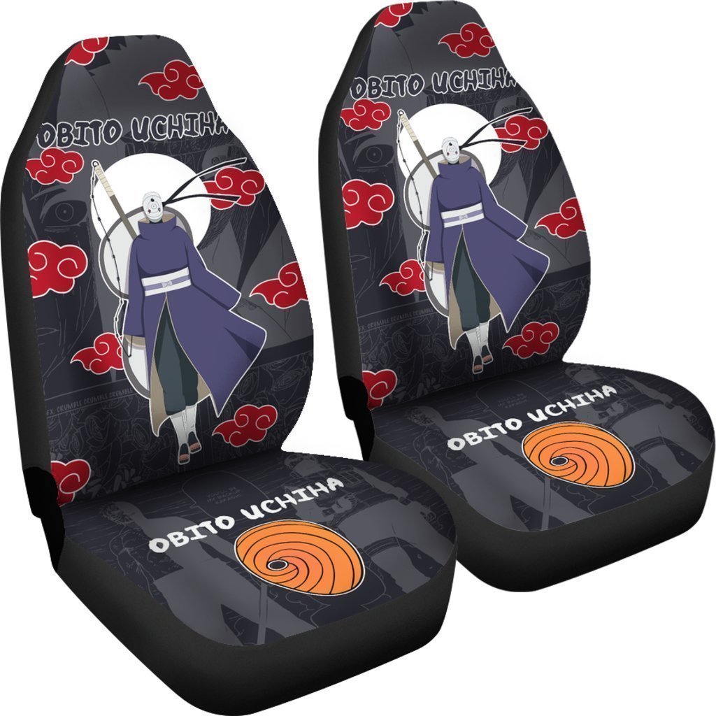 Akatsuki Obito Car Seat Covers Custom Anime Car Interior Accessories - Gearcarcover - 4