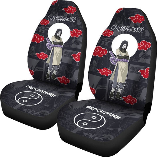 Akatsuki Orochimaru Car Seat Covers Custom Anime Car Accessories - Gearcarcover - 2