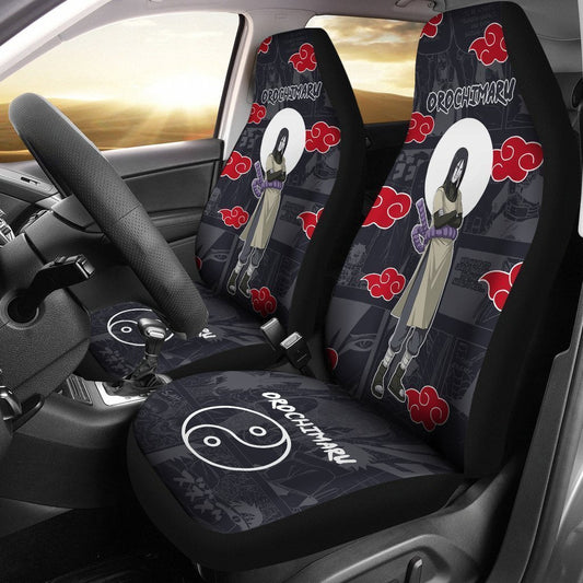 Akatsuki Orochimaru Car Seat Covers Custom Anime Car Accessories - Gearcarcover - 1