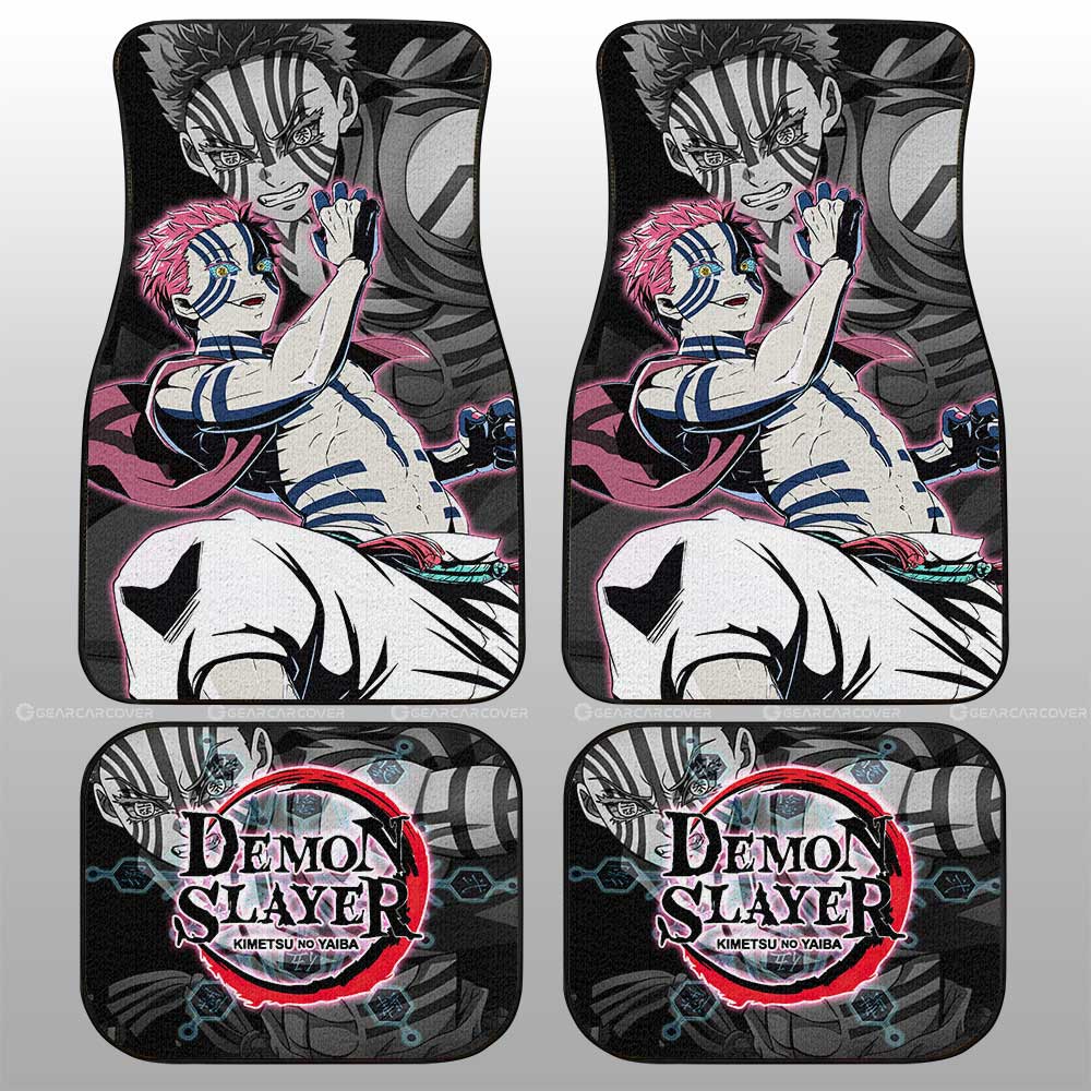 Akaza Car Floor Mats Custom Demon Slayer Anime Car Accessories - Gearcarcover - 1