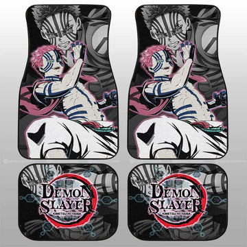 Akaza Car Floor Mats Custom Demon Slayer Anime Car Accessories - Gearcarcover - 1
