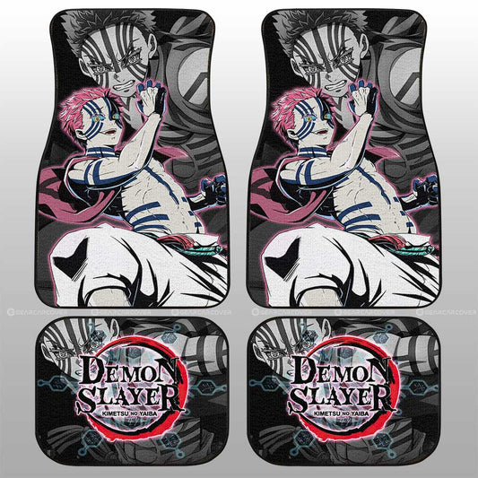 Akaza Car Floor Mats Custom Demon Slayer Anime Car Accessories - Gearcarcover - 1