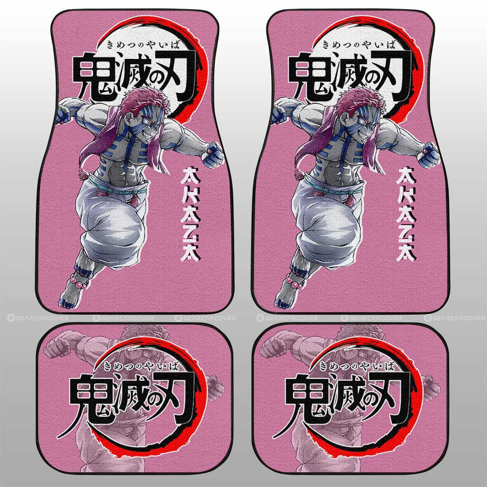 Akaza Car Floor Mats Custom Demon Slayer Anime Car Accessories - Gearcarcover - 1