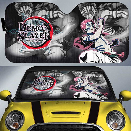 Akaza Car Sunshade Custom Demon Slayer Anime Car Accessories - Gearcarcover - 1