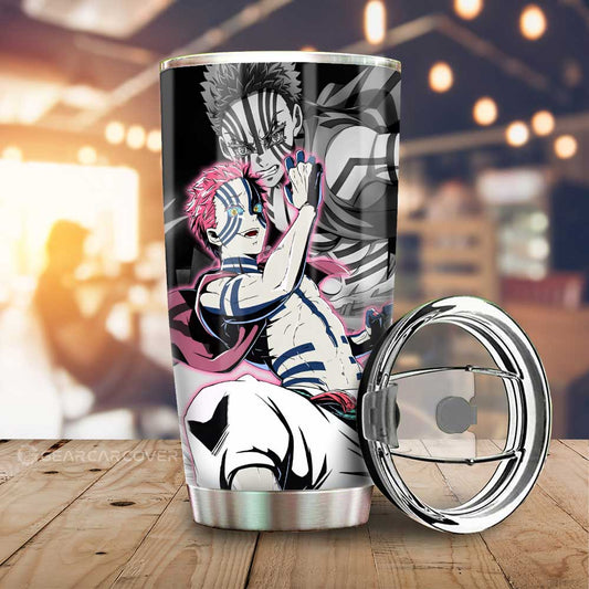 Akaza Tumbler Cup Custom Demon Slayer Anime Car Accessories - Gearcarcover - 1