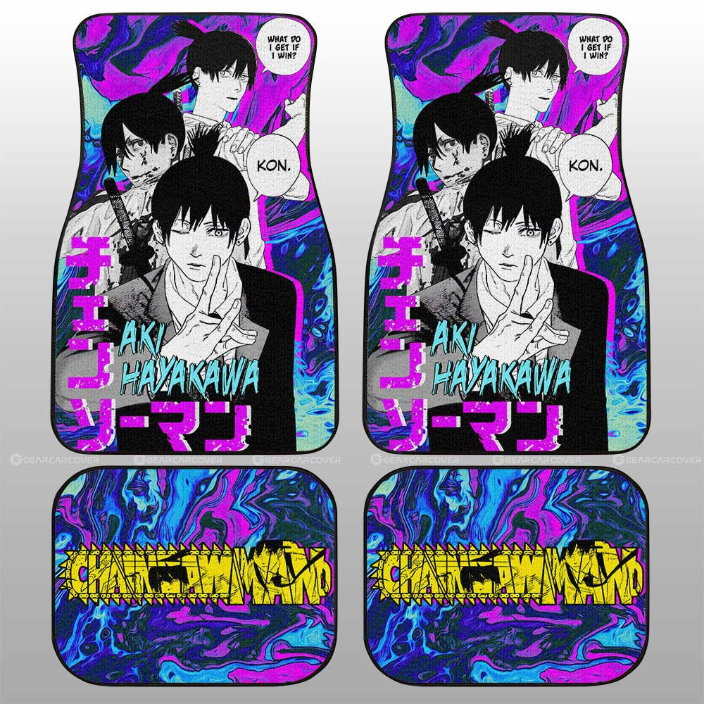 Aki Hayakawa Car Floor Mats Custom - Gearcarcover - 1