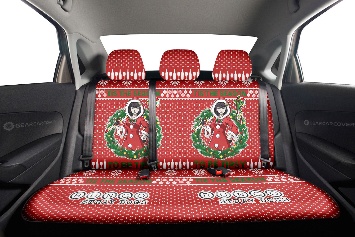 Akiko Yosano Car Back Seat Covers Custom Car Accessories - Gearcarcover - 2