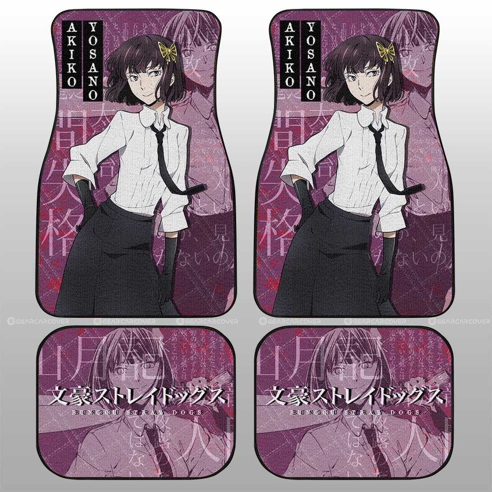 Akiko Yosano Car Floor Mats Custom Car Accessories - Gearcarcover - 1