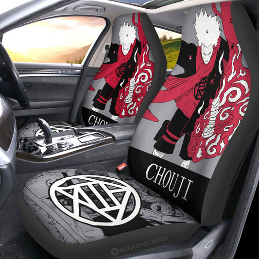 Akimichi Chouji Car Seat Covers Custom Anime Car Accessories Manga Color Style - Gearcarcover - 2