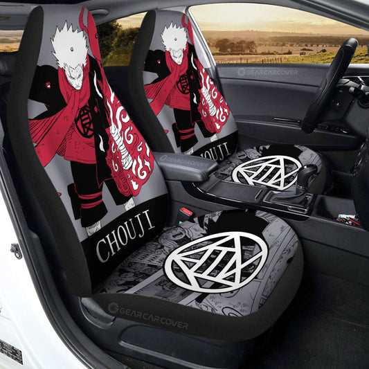 Akimichi Chouji Car Seat Covers Custom Anime Car Accessories Manga Color Style - Gearcarcover - 1