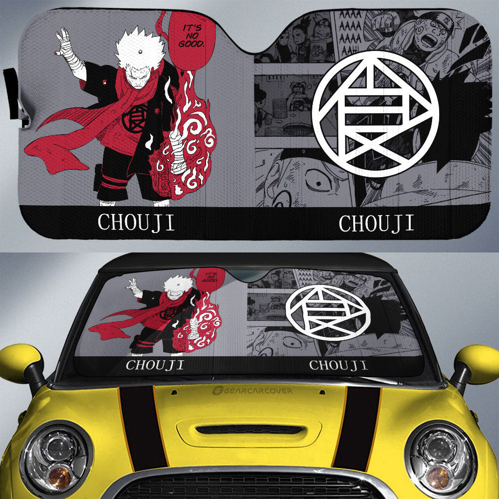 Akimichi Chouji Car Sunshade Custom Anime Car Accessories Manga Color Style - Gearcarcover - 1