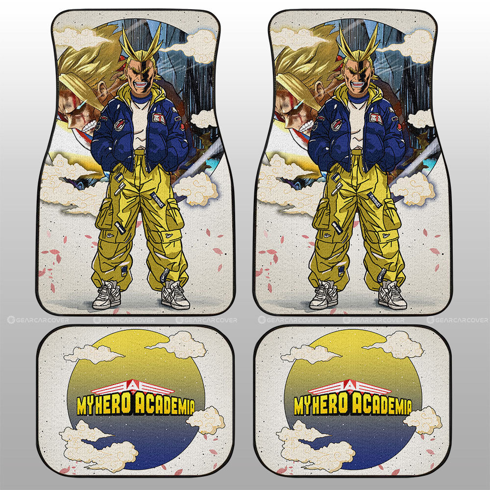 All Might Car Floor Mats Anime Collection - Gearcarcover - 1