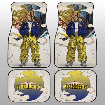 All Might Car Floor Mats Anime Collection - Gearcarcover - 1