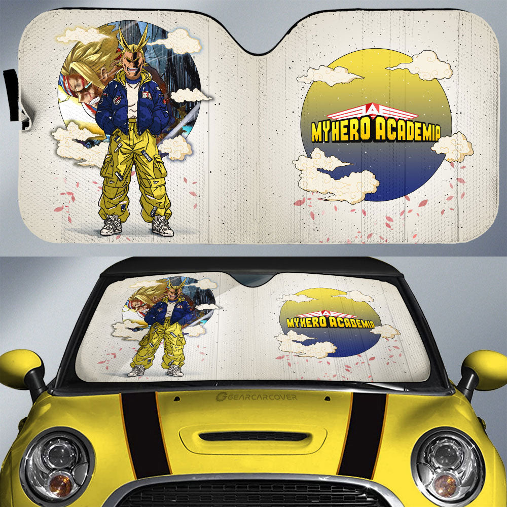 All Might Car Sunshade Anime Collection - Gearcarcover - 1