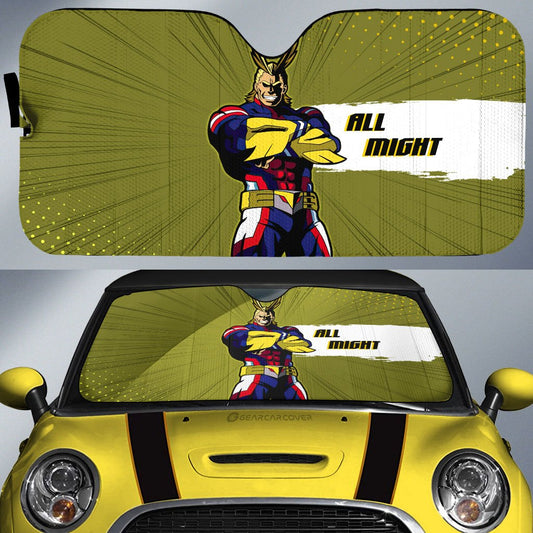 All Might Car Sunshade Custom For Fans - Gearcarcover - 1