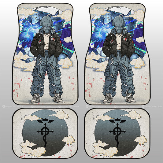 Alphonse Elric Car Floor Mats Anime Collection - Gearcarcover - 1