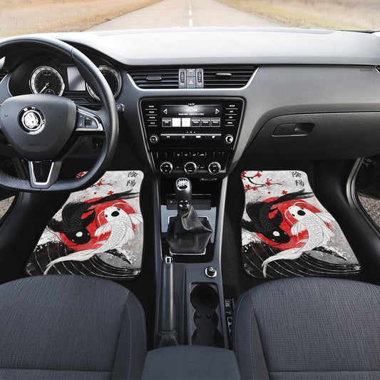 Amazing Koi Fish Car Floor Mats Custom Japan Style Car Accessories - Gearcarcover - 2